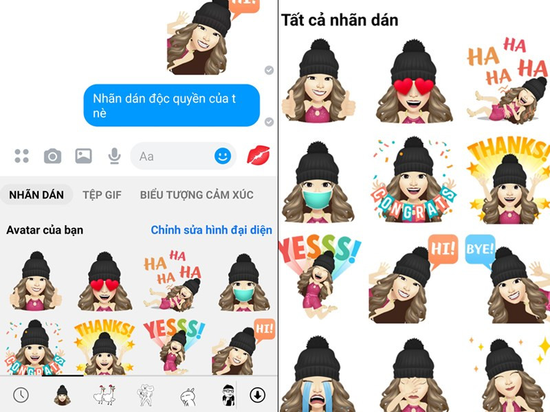 Sticker hoàn chỉnh