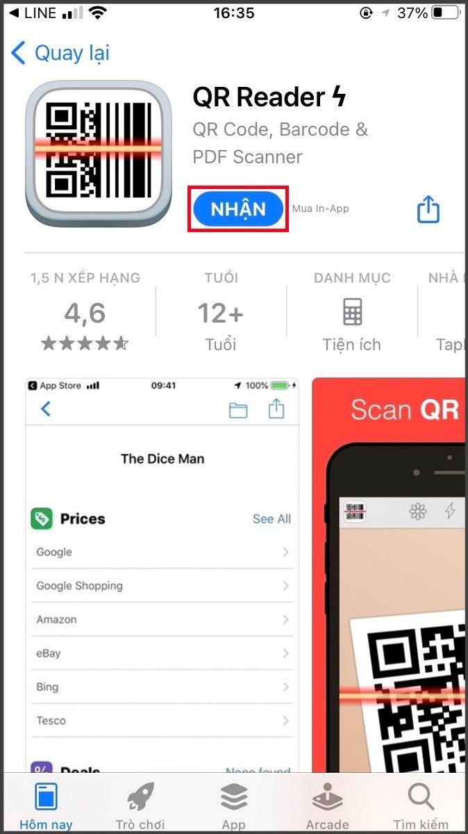 Tải QR Reader trên iOS