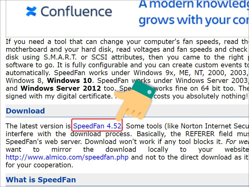 Tải SpeedFan từ trang web chính thức