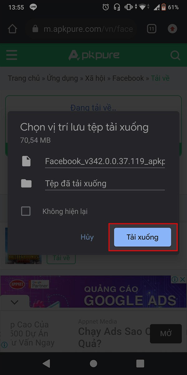 Tải xuống Facebook APK