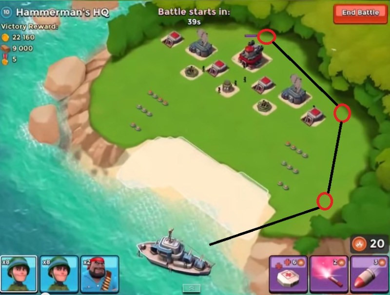 Tấn công trong Boom Beach