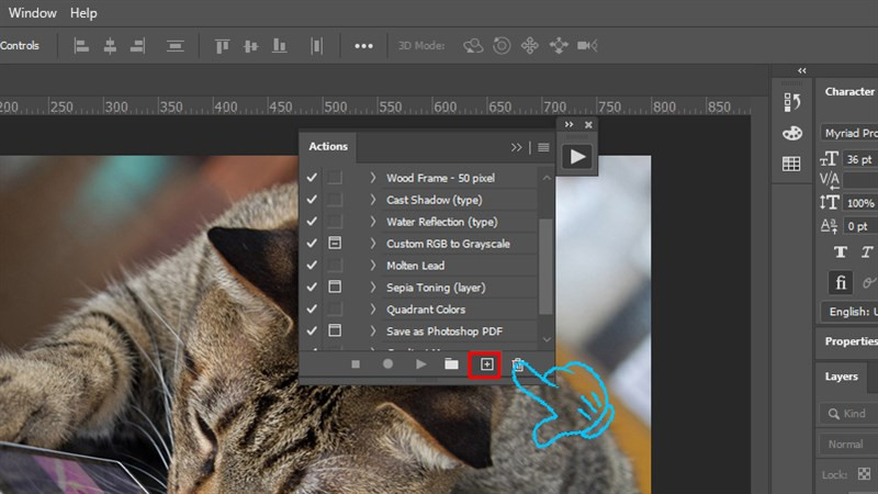 Tạo Action mới trong Photoshop