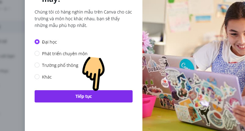 Tạo tài khoản Canva Pro Education thành côn