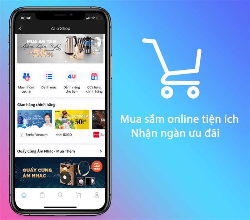 t&iacute;ch hợp mua sắm online tr&ecirc;n Zalo