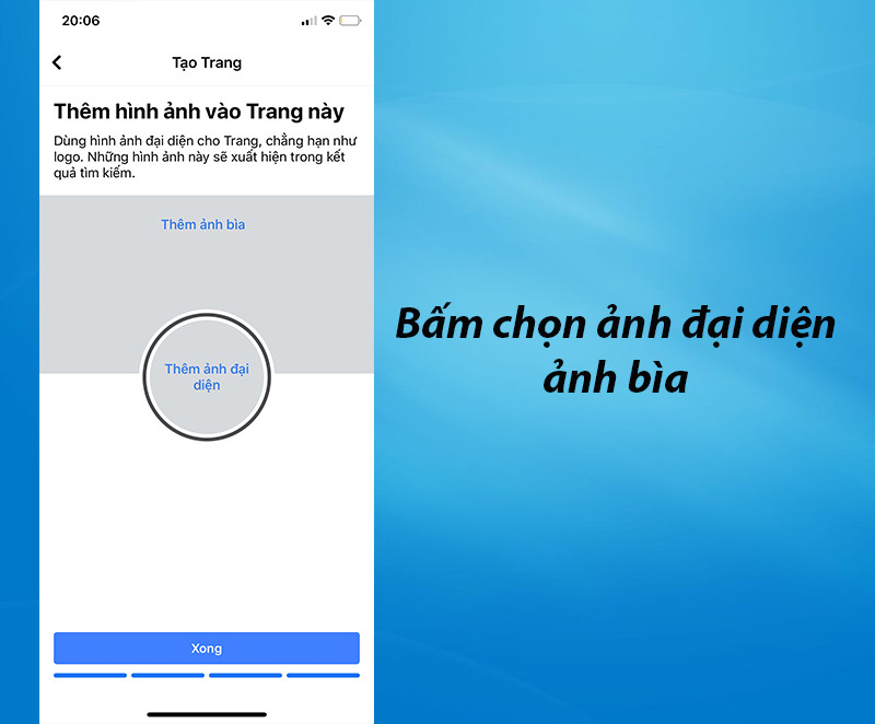 Thêm ảnh bìa và đại diện