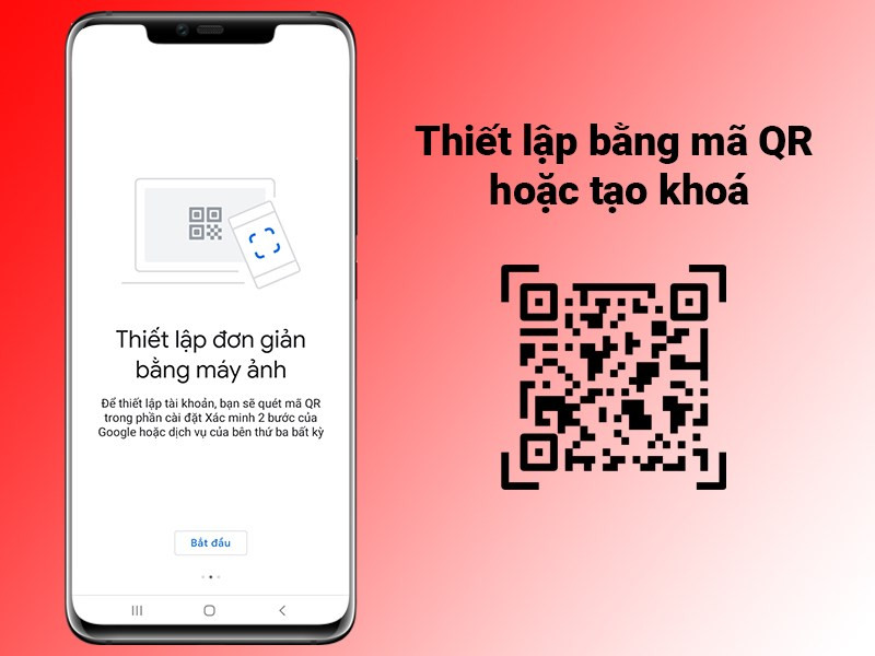 Thiết lập Google Authenticator bằng mã QR