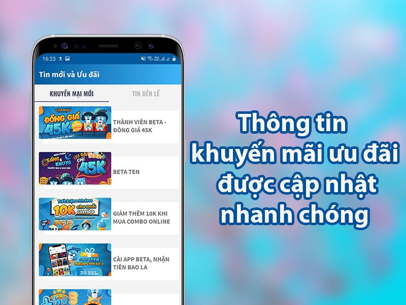 Thông tin khuyến mãi ưu đãi cập nhật nhanh chóng