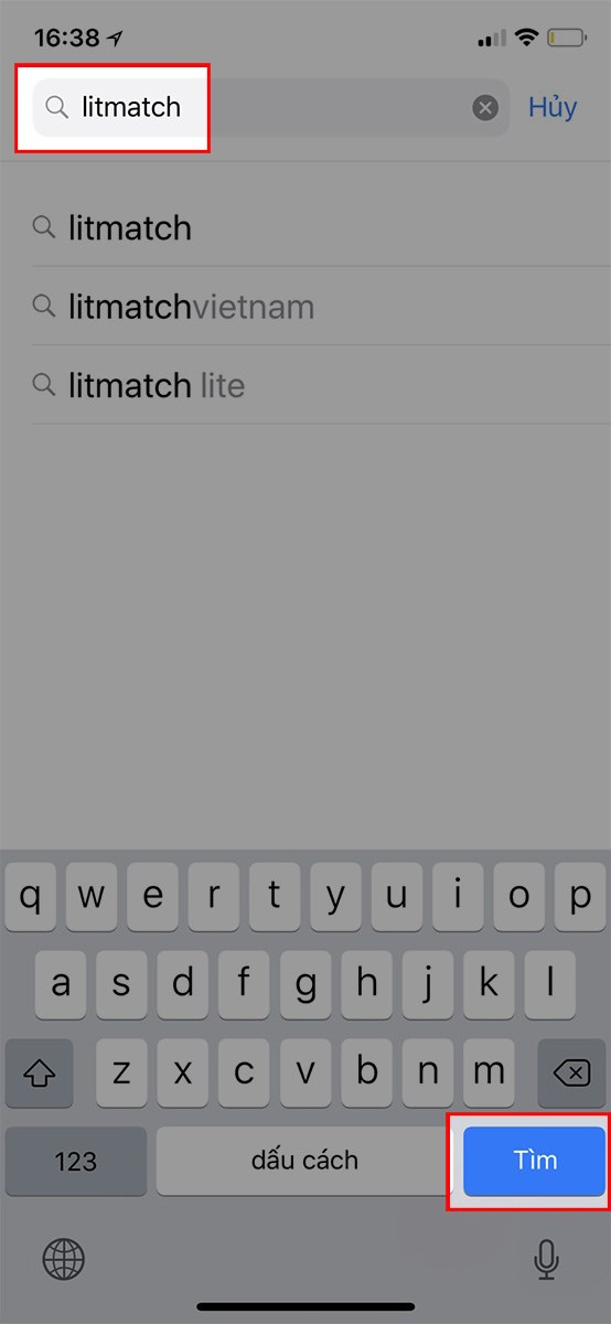 Tìm kiếm Litmatch trên App Store