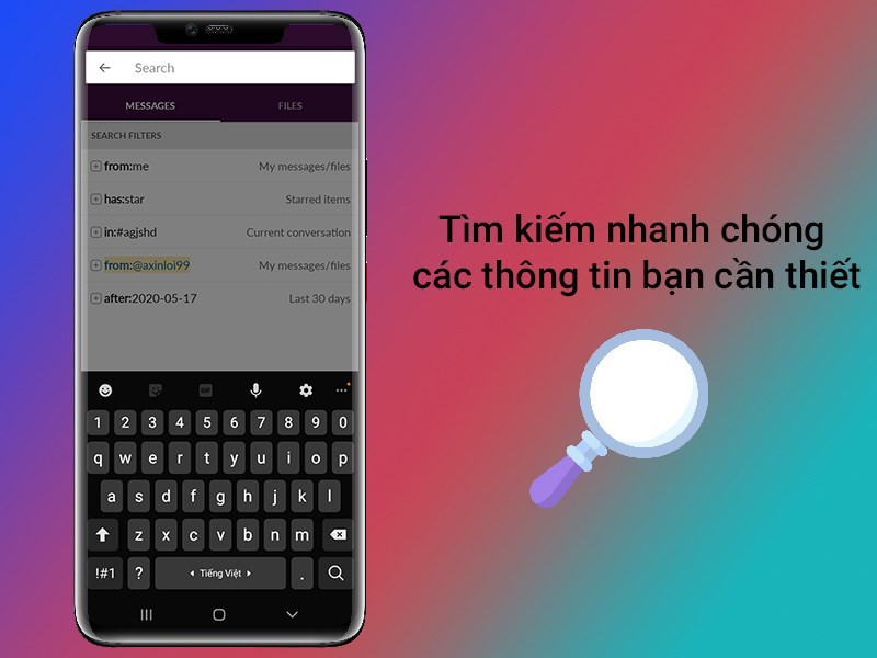 Tìm kiếm nhanh chóng các thông tin bạn cần thiết