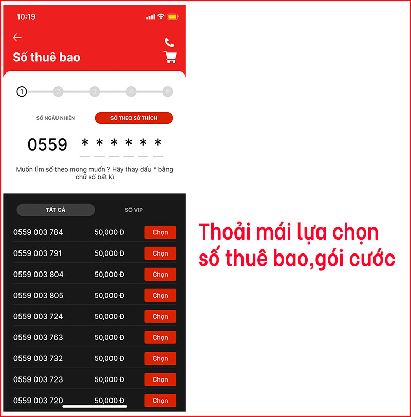 Tìm kiếm sim số đẹp trên Reddi