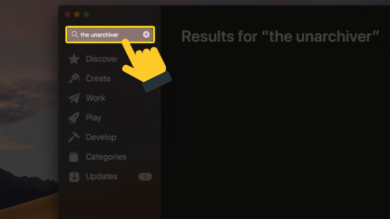 Tìm kiếm và cài đặt The Unarchiver trên App Store