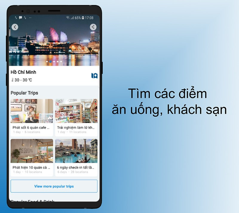 T&igrave;m c&aacute;c địa điểm ăn uống, kh&aacute;ch sạn