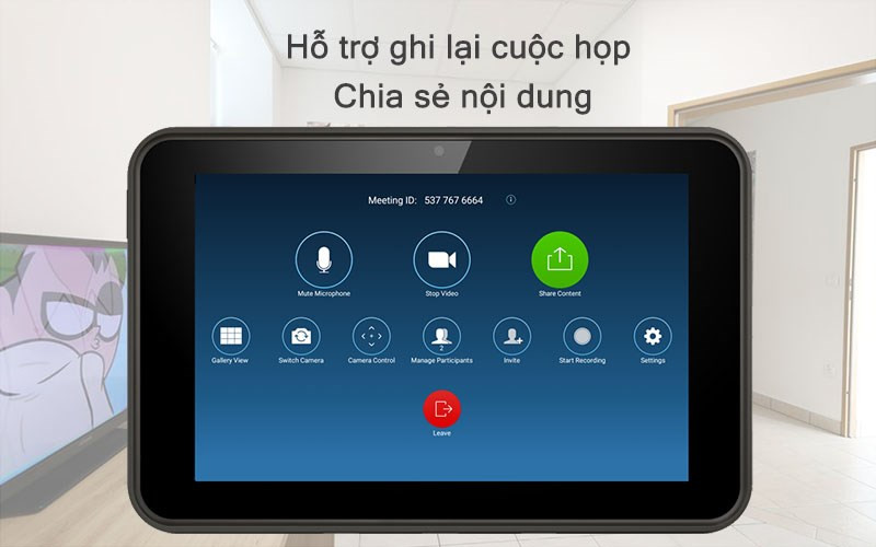 T&iacute;nh năng ghi lại cuộc họp tr&ecirc;n ứng dụng Zoom Rooms