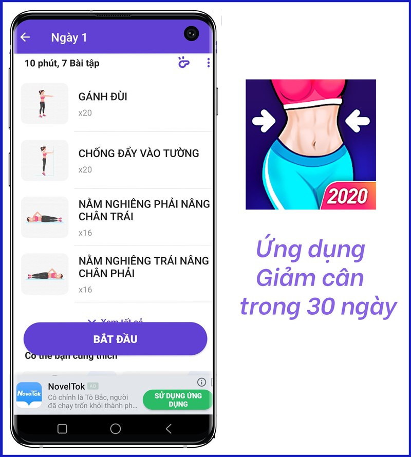 Ứng dụng Giảm cân trong 30 ngày