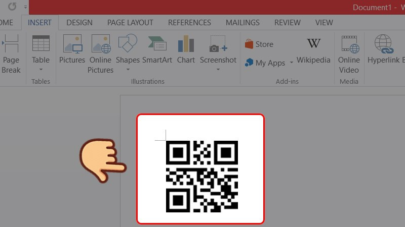 Vậy là bạn đã tạo thành công một mã QR Code trên file Word/Excel/Powerpoint rồi