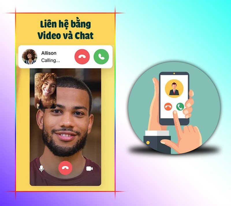 Video chat với bạn b&egrave;