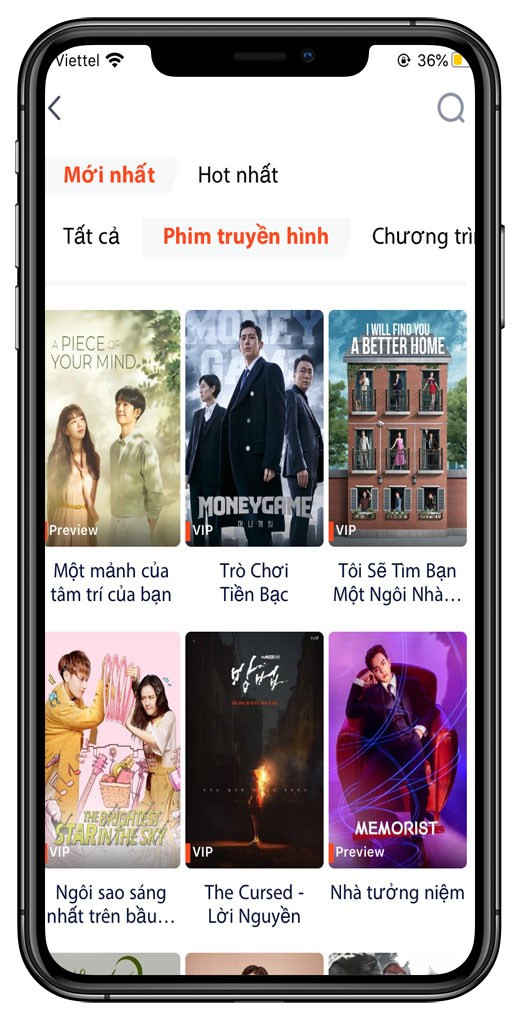 Video đa dạng thể loại trên ứng dụng WeTV - TV Series, Movies & More