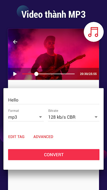 Video to MP3 Converter: Chuyển đổi video sang MP3, cắt video, nhạc chuông dễ dàng