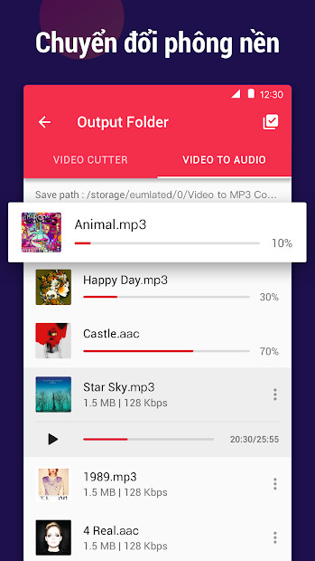 Video to MP3 Converter: Chuyển đổi video sang MP3, cắt video, nhạc chuông dễ dàng