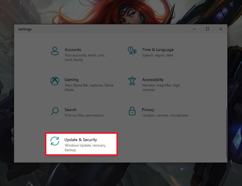 V&agrave;o Update&amp;Security