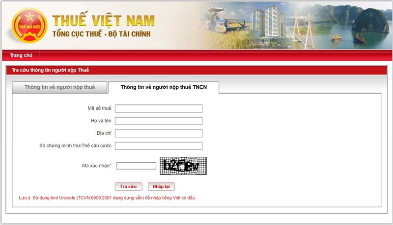 Website Thuế Việt Nam – Trang thông tin điện tử của Tổng cục Thuế