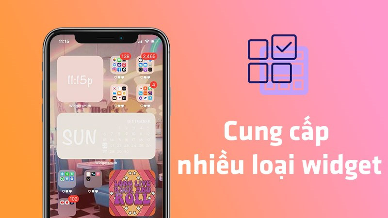 Widgetsmith: Đa dạng Widget lựa chọn