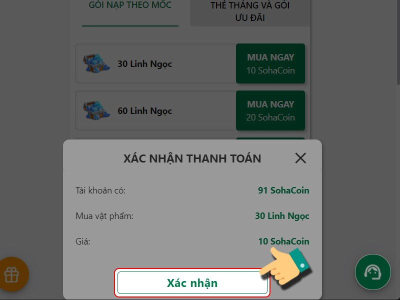 Xác nhận thanh toán