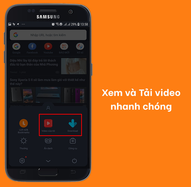 xem và tải video nhanh chóng