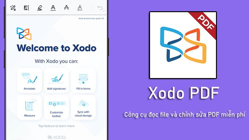 Xodo PDF - Công cụ đọc file và chỉnh sửa PDF miễn phí