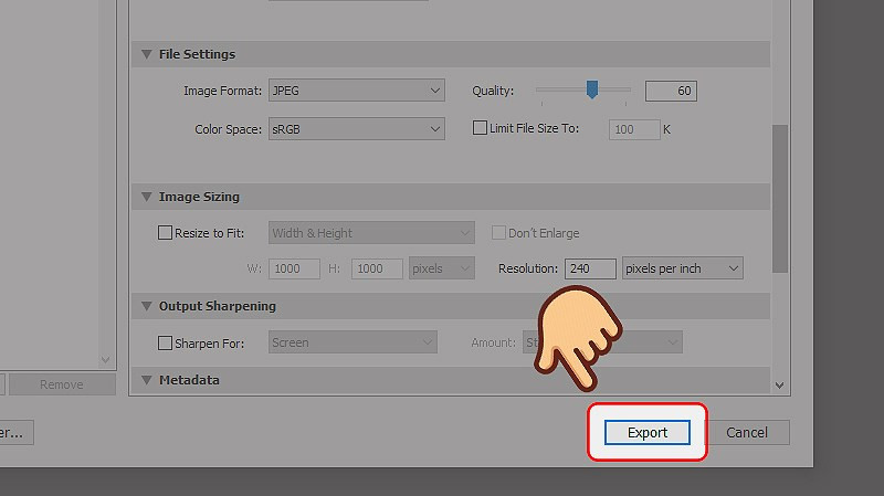 Xuất ảnh Lightroom máy tính bước 7