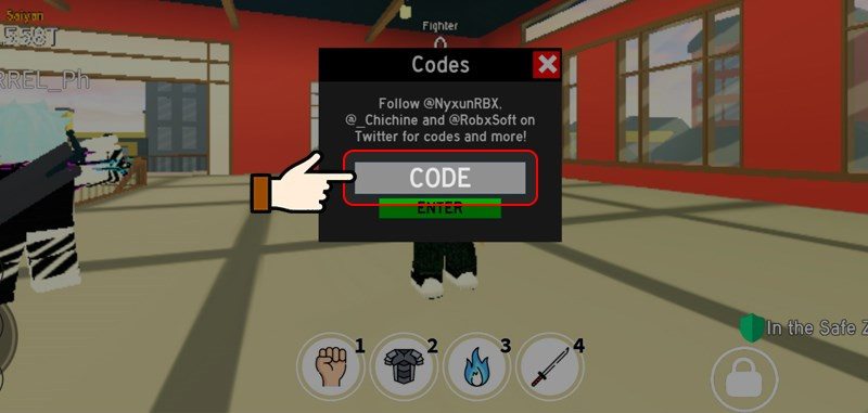 Code Anime Fighting Simulator Roblox mới nhất 03/10/2024 và cách nhập