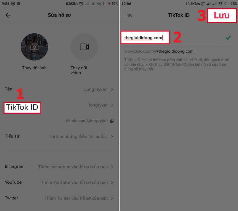 Hướng Dẫn Đổi Tên Và ID TikTok Trên Điện Thoại, Máy Tính Chi Tiết Nhất 2023