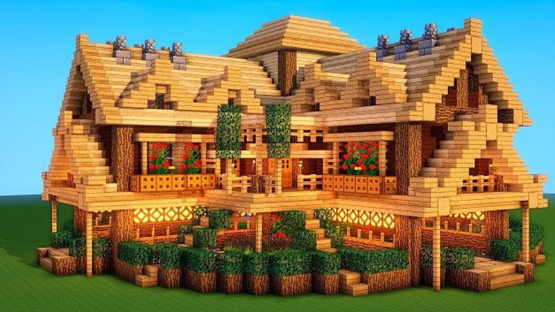 35 Ý Tưởng Xây Nhà Đẹp, Biệt Thự Hiện Đại trong Minecraft