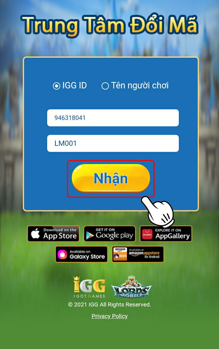 Hướng Dẫn Nhập Giftcode Lords Mobile Mới Nhất 2024