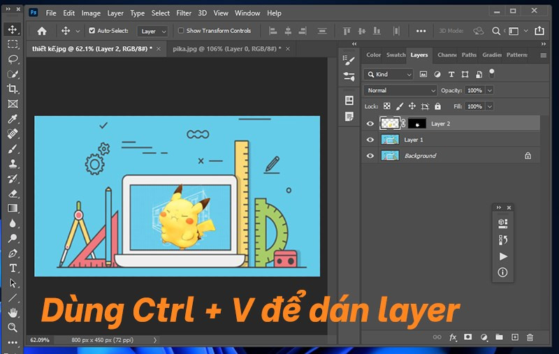 Hướng Dẫn Chèn Ảnh vào Layer trong Photoshop Cực Kỳ Đơn Giản