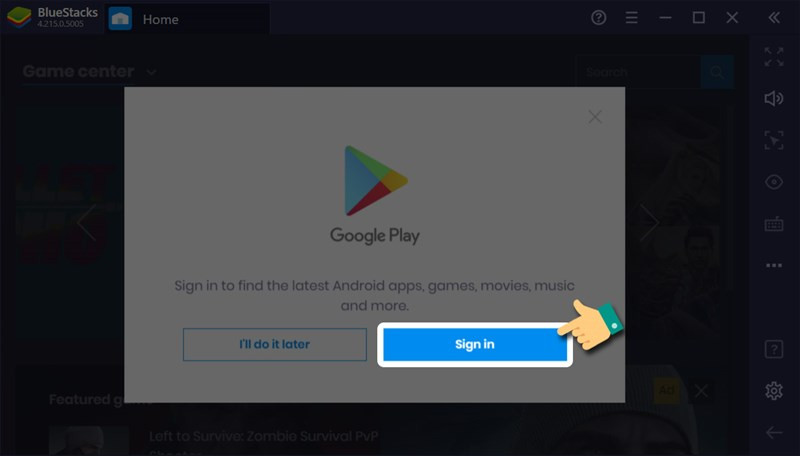 alt: Đăng nhập Google Play