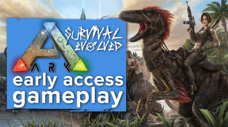 alt: Hình ảnh minh họa phiên bản Early Access của game ARK: Survival Evolved, một tựa game thành công nhờ mô hình Early Access.