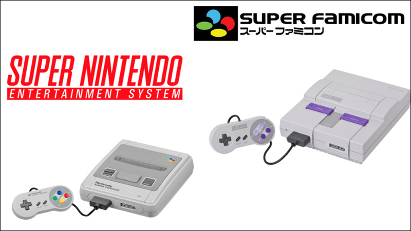 alt: Máy chơi game SNES với tay cầm đặc trưng