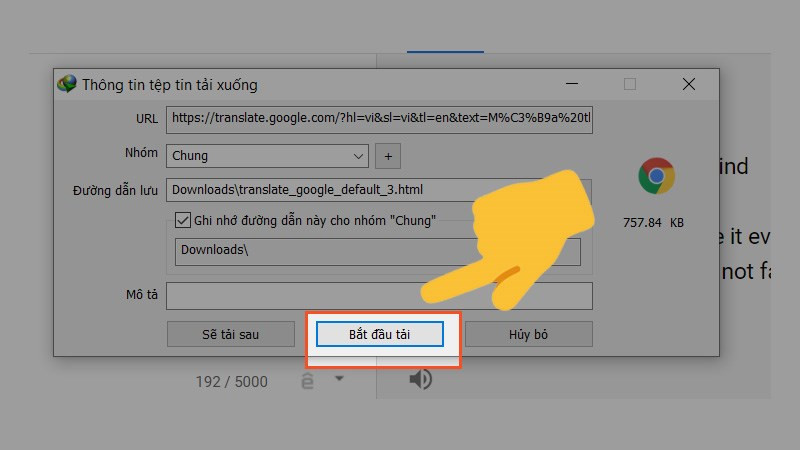 alt text: Bắt đầu tải file âm thanh