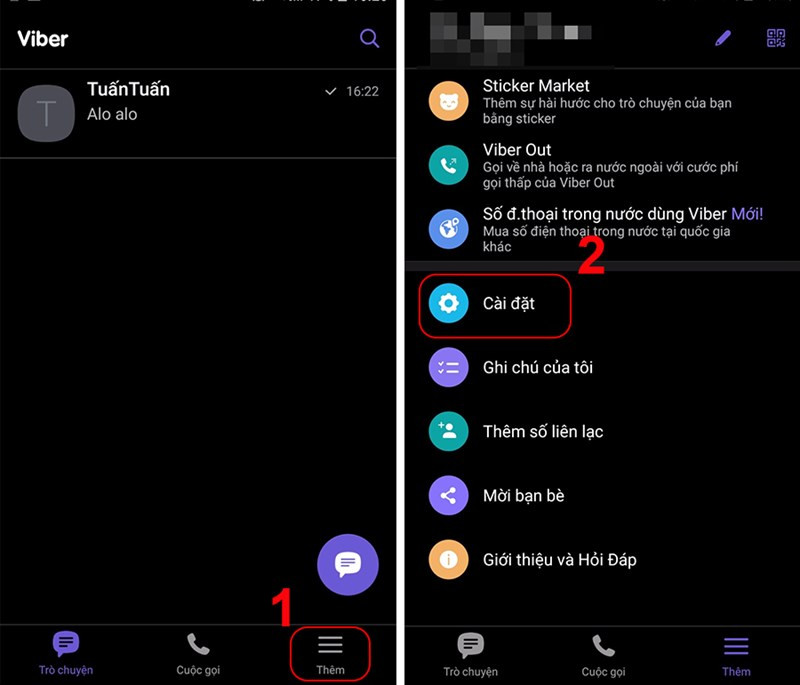 alt text: Cài đặt sao lưu Viber trên Android