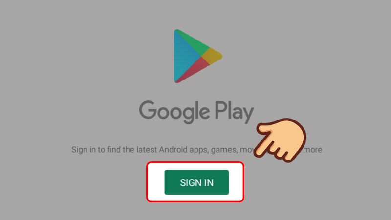 alt text: Đăng nhập Google Play Store trên BlueStacks