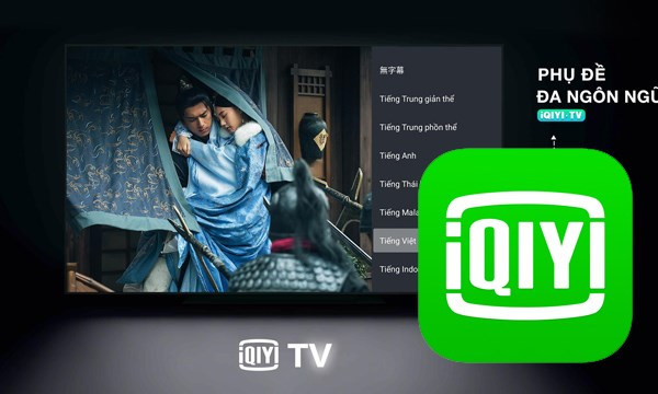 alt text: Giao diện chính của ứng dụng iQIYI