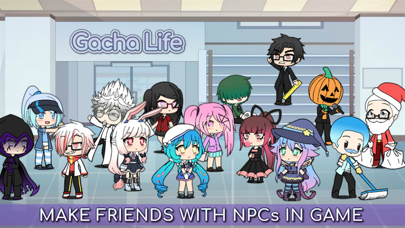 alt text: Giao diện Gacha Life trên PC