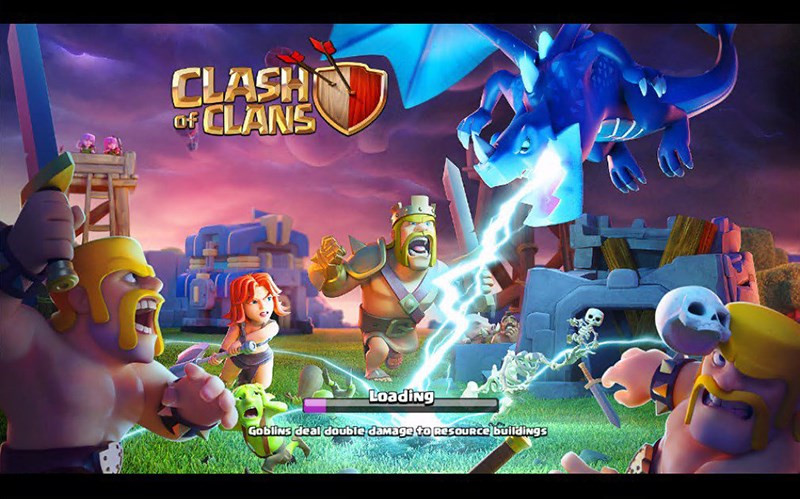 alt text: Giao diện game Clash of Clans