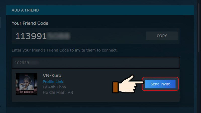 alt text: Giao diện kết bạn trên Steam