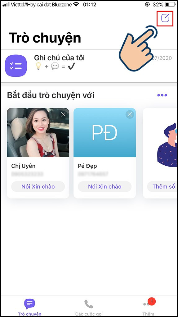 alt text: Giao diện tạo nhóm chat mới trên Viber điện thoại