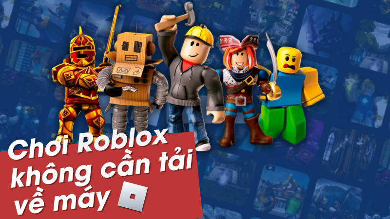 alt text: Hình ảnh chơi game Roblox trên máy tính