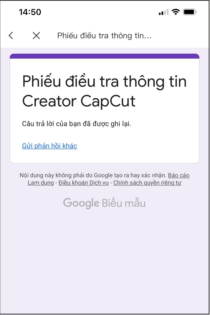 alt text: Thông báo chờ xác nhận từ CapCut