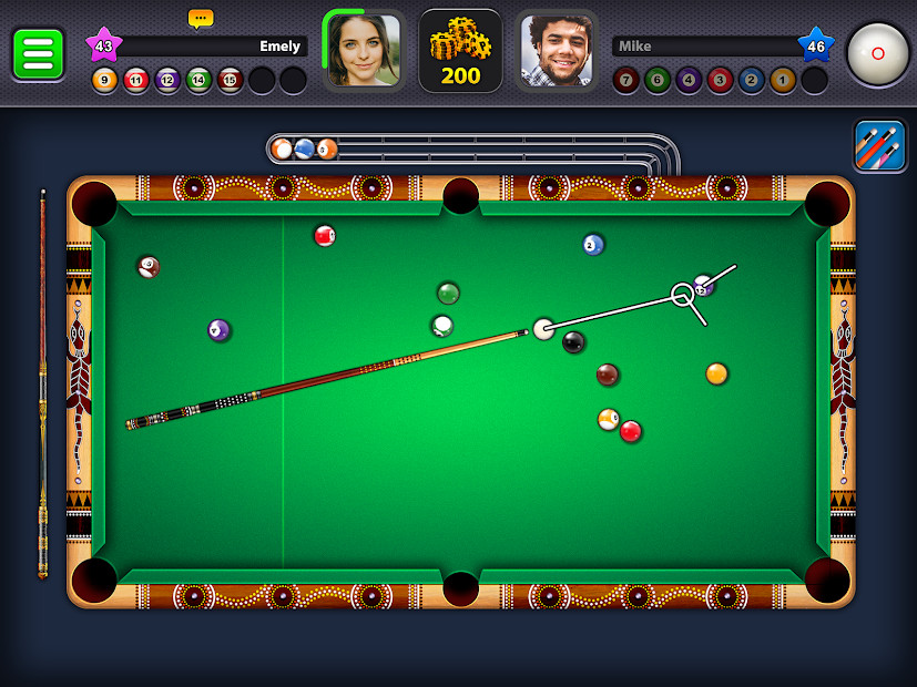 Ảnh chụp màn hình giao diện game 8 Ball Pool