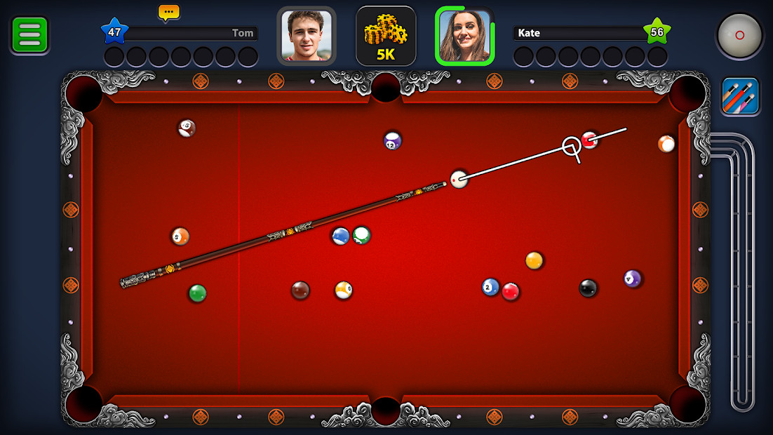 Ảnh chụp màn hình giao diện lựa chọn bàn chơi trong 8 Ball Pool